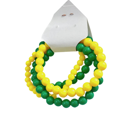 Kit 12 Unidades - Brinco Verde e Amarelo