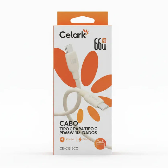 Cabo Tipo C para Tipo C 66W 1 Metro CE-C1318CC