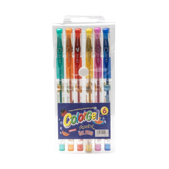 Caneta em gel - 6 cores
