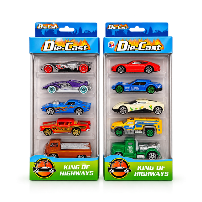 Carrinhos Die Cast 5 Peças