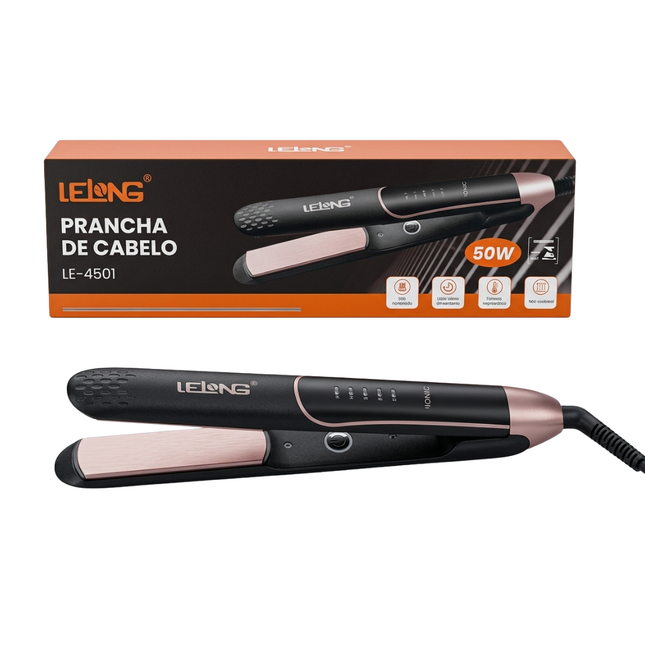 Chapinha Prancha Para Alisar Cabelos LE-4501