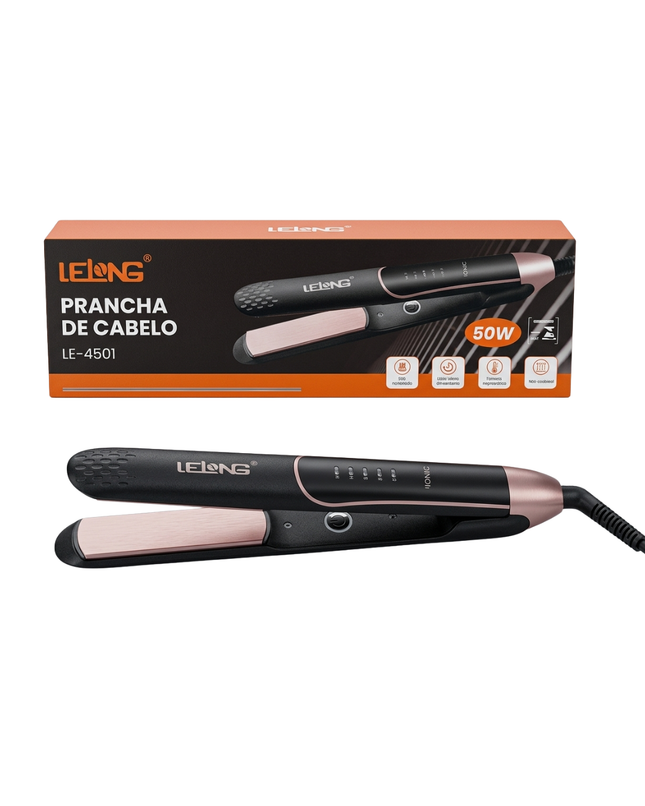 Chapinha Prancha Para Alisar Cabelos LE-4501