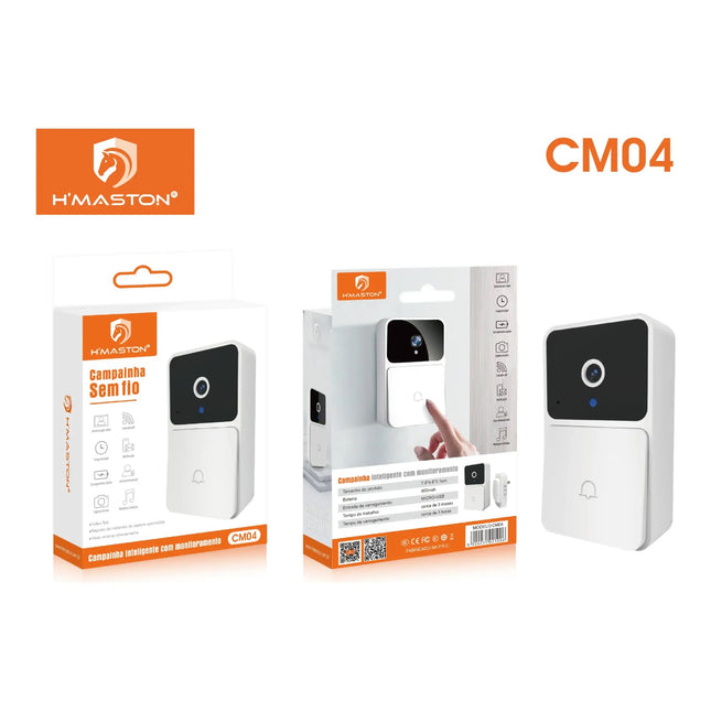 Campainha Inteligente Wi-Fi com Câmera H'Maston CM04