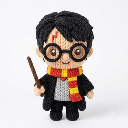 Boneco 3D Bruxo de Óculos Colecionável