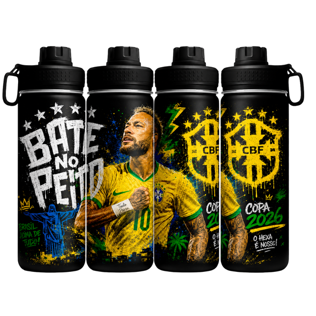 Garrafa Térmica Premium Copa 2026 - Cores Variadas