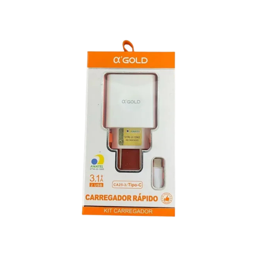 Carregador Rápido A'gold CA-25