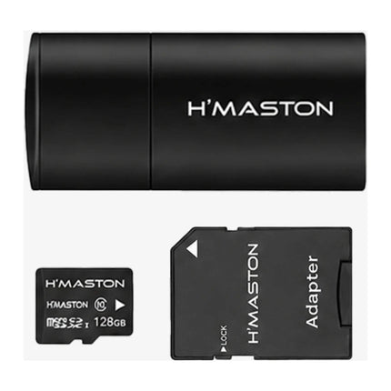 Cartão de Memória H'Maston HM-M128 128GB com Adaptador e Leitor USB