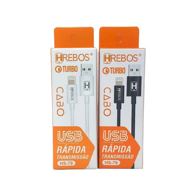Cabo USB com ponta Lightning Hrebos HS79