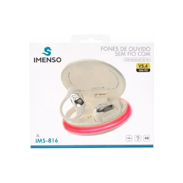 Fone Bluetooth Indução Óssea IMS-816A