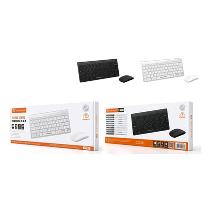 Kit Teclado e Mouse Sem Fio Compacto H'Maston JP102
