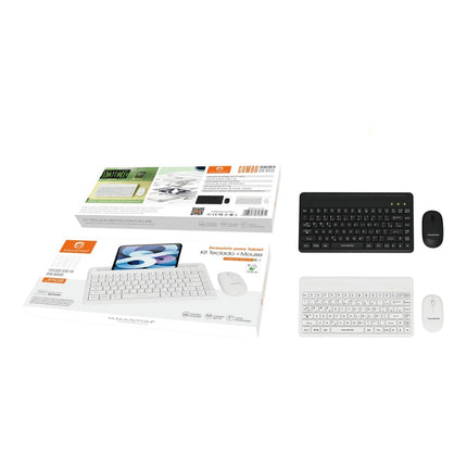 Kit Teclado e Mouse Sem Fio para Tablet H'Maston JP109