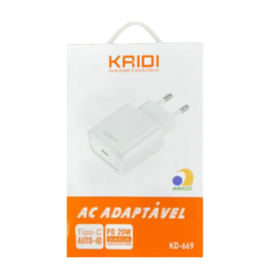 Carregador Tomada 20W Tipo C Kaidi KD-669