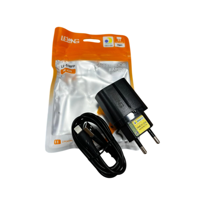 Kit Carregador Rápido IOS Lelong LE-518FP