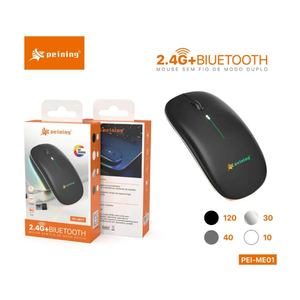 Mouse Sem Fio Rgb 2.4ghz + Bluetooth Peining PEI-ME01