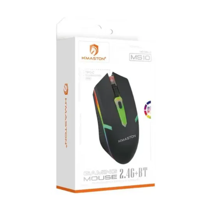 Mouse sem Fio Conexão Bluetooth com Luz Led H'Maston MS10