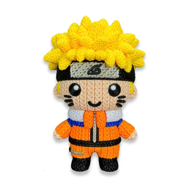 Boneco 3D Naruto Efeito Tricô Colecionável