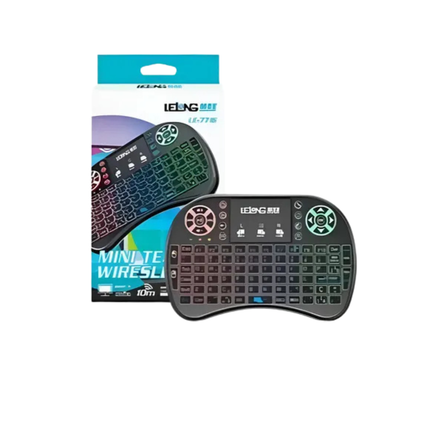 Mini Keyboard Teclado e Mouse Sem Fio LE-7716