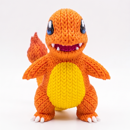 Miniatura 3D Geek Lagarto Laranja Colecionável
