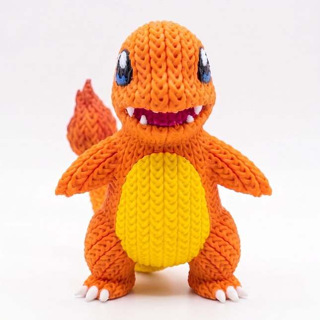 Miniatura 3D Geek Lagarto Laranja Colecionável