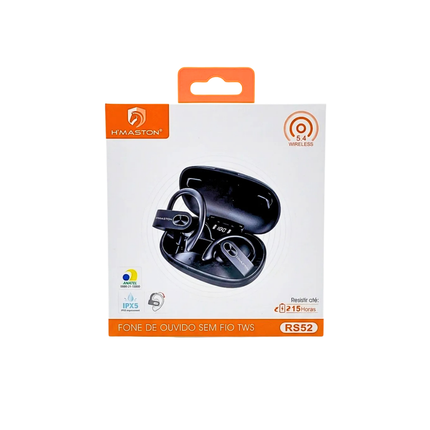 Fone Esportivo Bluetooth sem fio H'Maston RS52