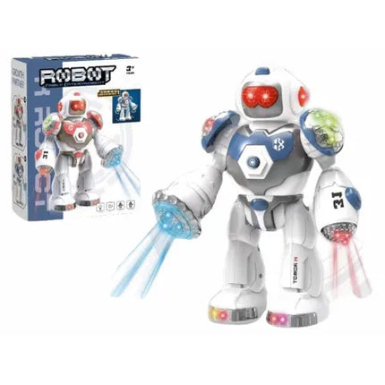 Robô que Anda com Luzes Led e Som