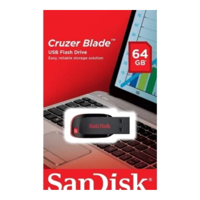 Pendrive SanDisk Cruzer Blade 64GB USB 2.0
