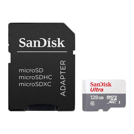 Cartão de Memória SanDisk Ultra 128GB microSDXC com Adaptador