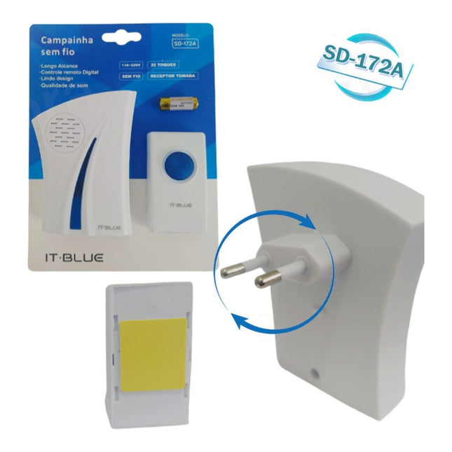 Campainha Sem Fio It-Blue SD-172A